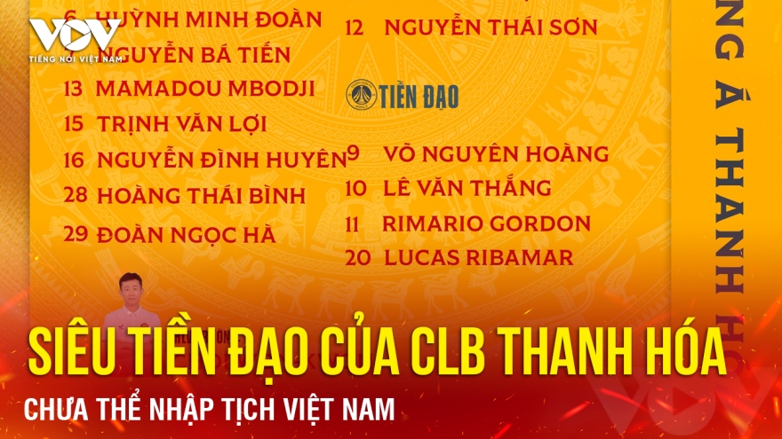 Tin bóng đá 17-8: Siêu tiền đạo của CLB Thanh Hóa chưa thể nhập tịch Việt Nam